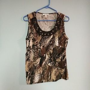 Dressbarn Animal Print Top